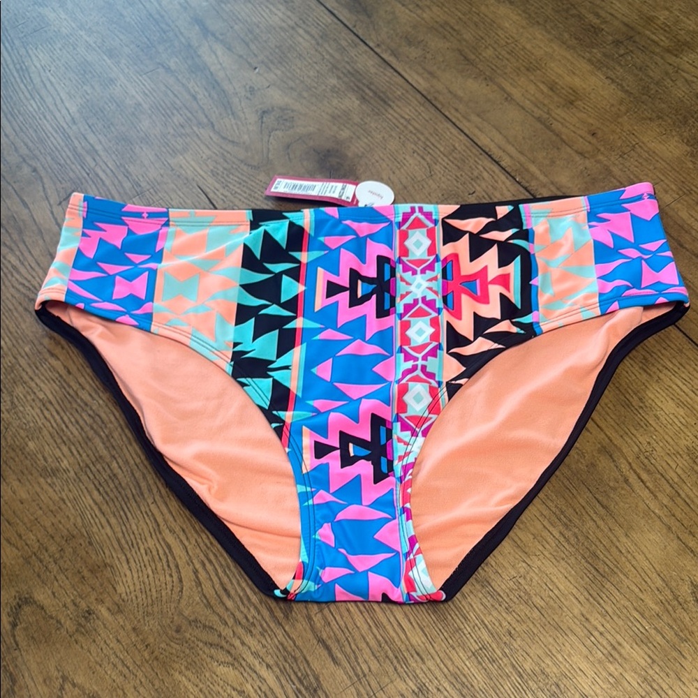 Xhilaration multi geometric hipster swim Bottoms